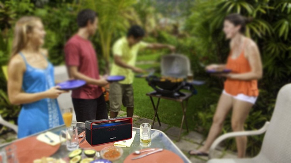 Portable Wireless Bluetooth Stereo Speaker with 10W Powerful Sound Enhanced Bass Surround Subwoofer FM Radio LED... N9