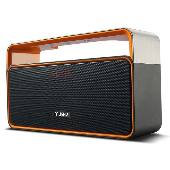 Portable Wireless Bluetooth Stereo Speaker with 10W Powerful Sound Enhanced Bass Surround Subwoofer FM Radio LED... N11
