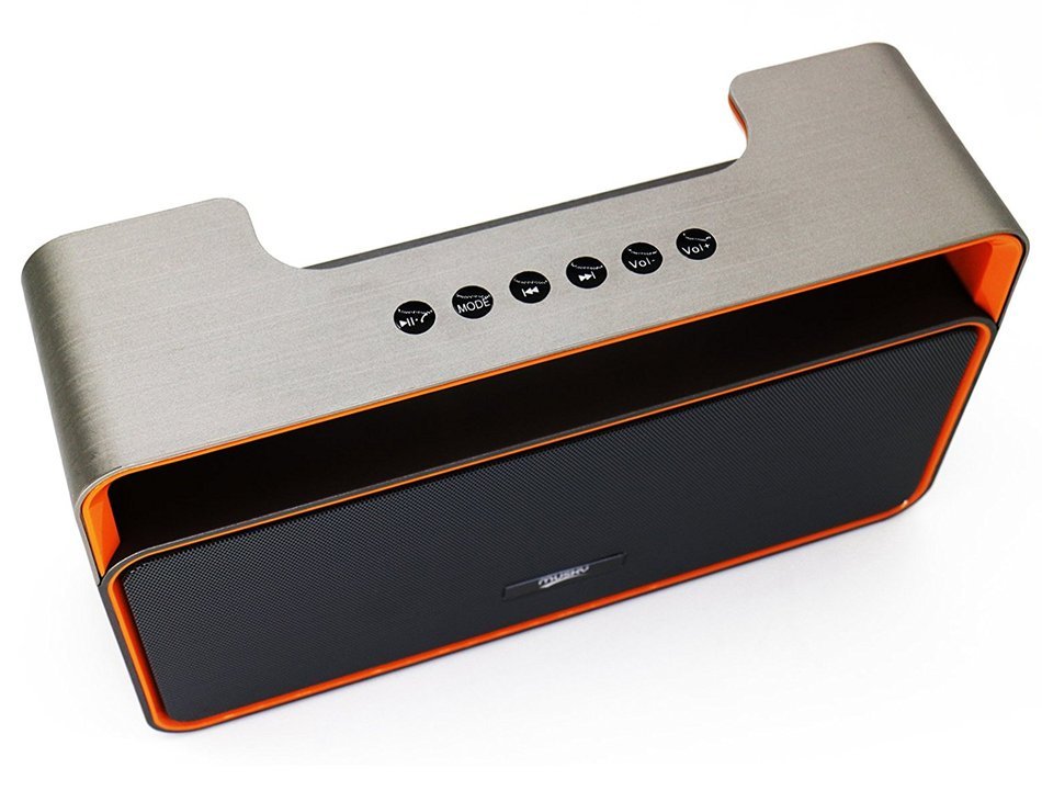 Portable Wireless Bluetooth Stereo Speaker with 10W Powerful Sound Enhanced Bass Surround Subwoofer FM Radio LED... N12