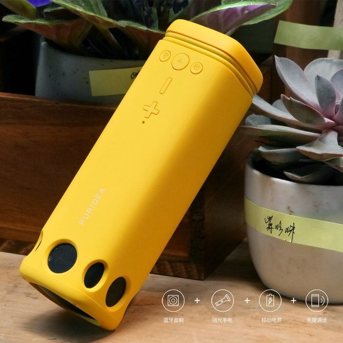 PURIDEA Wireless Portable Bluetooth Speakers V4.0 & 3W Loudspeaker Bass, 8000mAh Battery for 36 Hours Playtime... N14