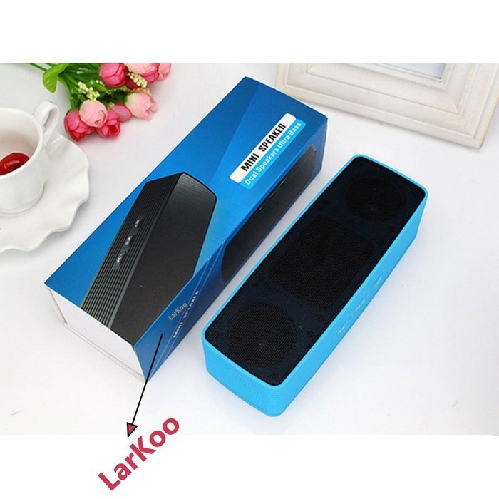 Larkoo - MP3 Player, 4 in 1 Mini Portable bluetooth Speakers, Dual Wireless Speakers with Ultra Bass Stereo Support... N4