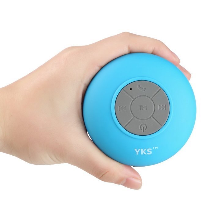 Wireless Bluetooth Speaker YKS Portable Water Resistant Shower Speaker Built-in Mic, Bluetooth V 3.0 N11