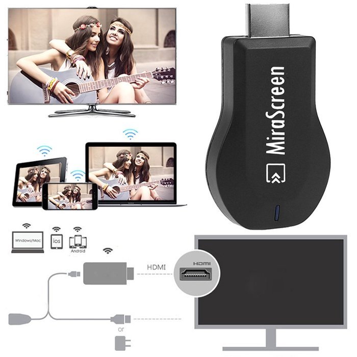 Wireless HDMI Streaming Media Player, Urvoix(TM) WiFi Display Receiver Video Audio Dongle Supports DLNA Miracast...