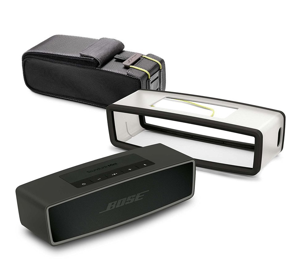 Bose&reg; SoundLink&reg; Mini II Carbon Bluetooth Speaker Bundle Speaker w/Charcoal Black Case & Travel Bag