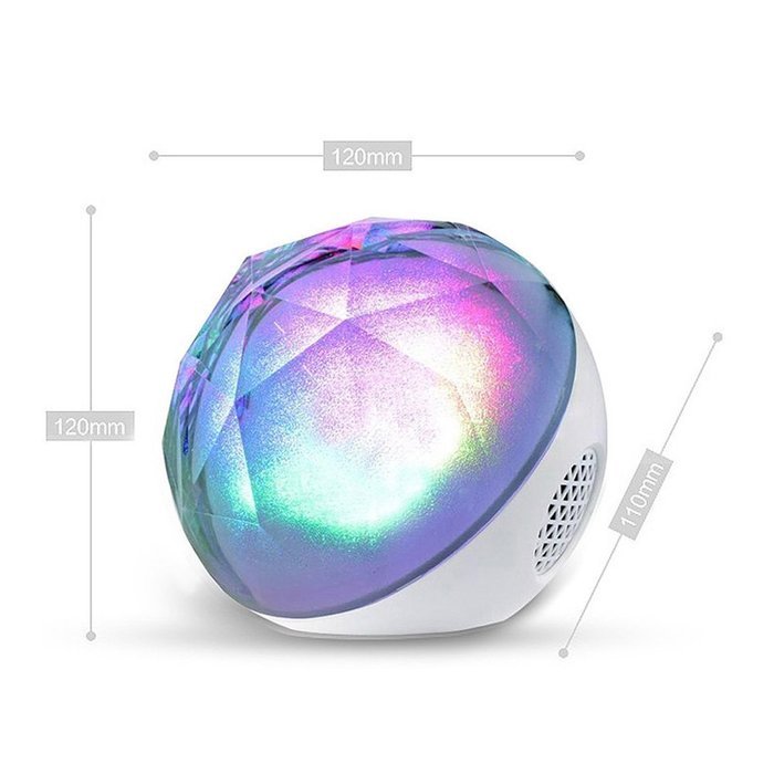 Music Speakers with Led Lights, Portable Bluetooth Color Ball, Ambiance Rainbow Light with Remote Controller,... N9