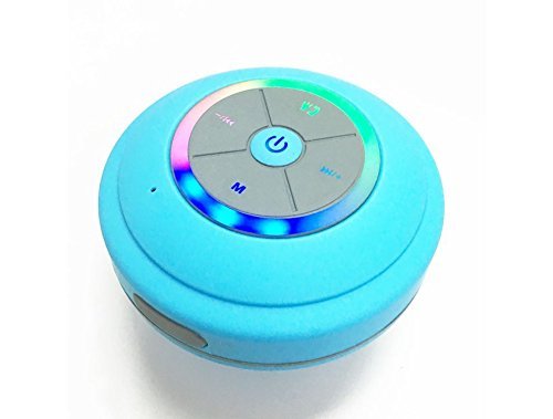 Bluetooth Shower Speaker With Fm Radio, Built In Mic And LED Mood Light - White N3