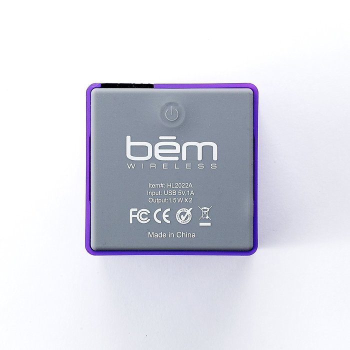 Bem HL2022E Bluetooth Mobile Speaker for Smartphones - Retail Packaging - Purple N6