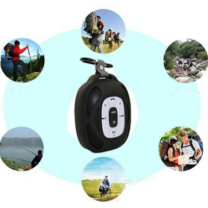 LarKoo Solar Power Waterproof Bluetooth Speakers, Portable Wireless Rechargeable Outdoor Sports Speaker for Iphone... N6