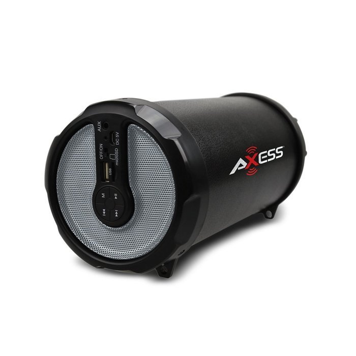 AXESS SPBT1030RD 2.1 Indoor/Outdoor Hi-Fi Bluetooth Speaker with 3" Bass and Built-In Rechargeable Battery, Red N7