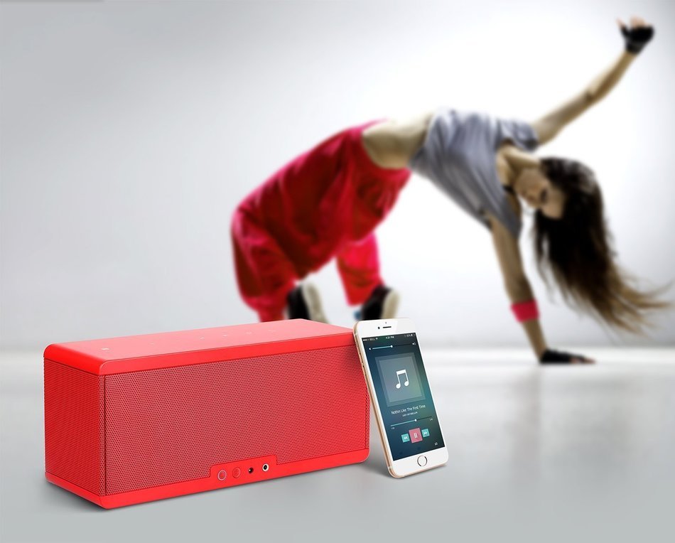 ACEMILE THEATRE BOX Theatre Box - 360-Degree 3D-Sound Portable Speakers (Black) N10