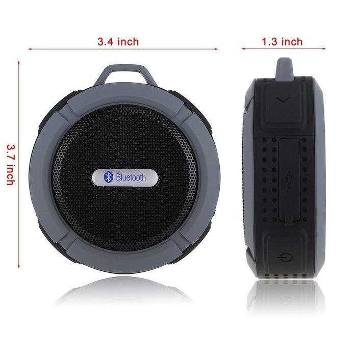Portable Bluetooth Speaker: Waterproof Rechargeable IPX5 Shockproof Dirt Snow Dust Proof Portable Bluetooth Stereo...