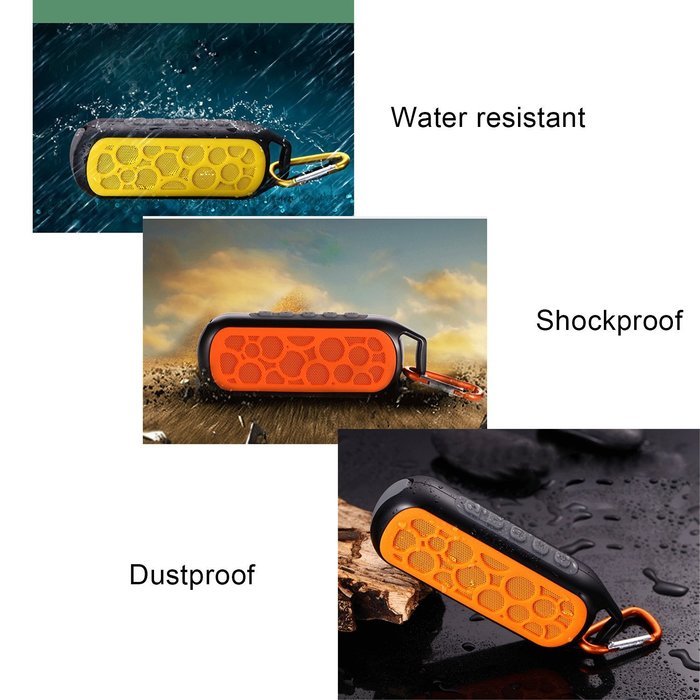 Your Exclusive Portable Wireless Bluetooth Speaker Outdoor Sport Mini Shower Waterproof Shockproof Bluetooth Speakers... N4