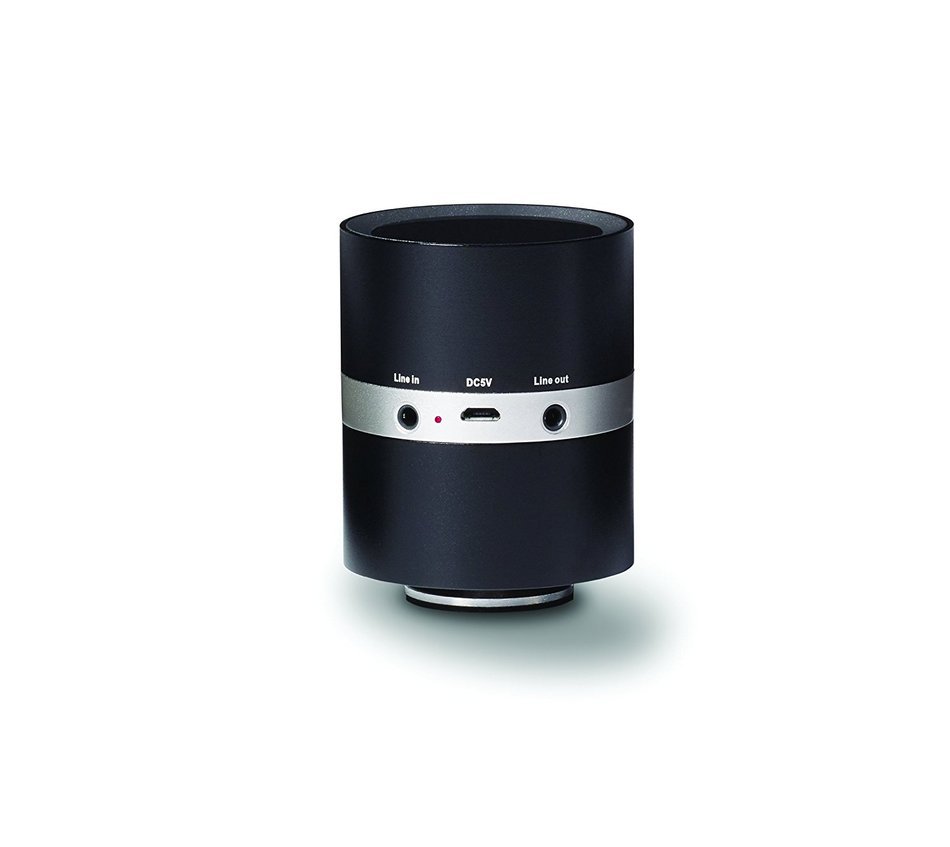 Damson Audio Twist Portable Wireless Bluetooth Speaker Lightweight Aluminum Construction - Black N3
