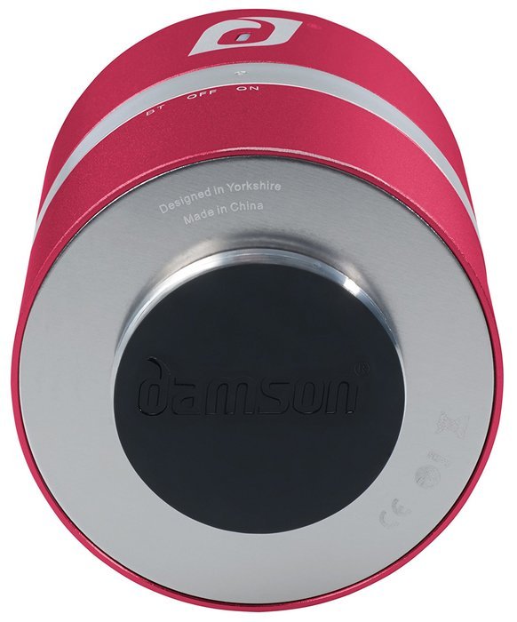 Damson Audio Twist Portable Wireless Bluetooth Speaker Lightweight Aluminum Construction - Black N23