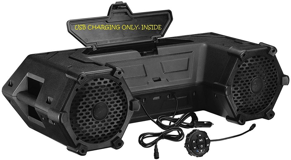 PLANET AUDIO PATV85, Built-in Amplifier, 8" Speakers, 1.5" Tweeters, Bluetooth Audio, Remote Control, LED Lightbar...