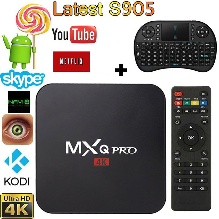 Soogoo MXQ PRO Android Tv Box,Kodi Amlogic S905 Quad Core Android 5.1 1gb RAM 8gb Flash, Support Wifi, Smart Tv...