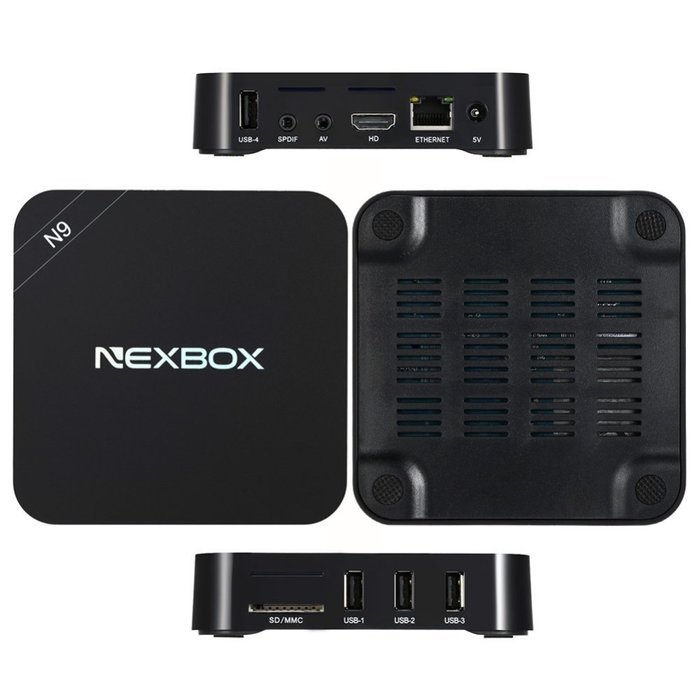 ESHOWEE RK3329 Quad Core 4K NEXBOX N9 Android 4.4 Kodi Support Wifi Smart TV Box US Plug N5