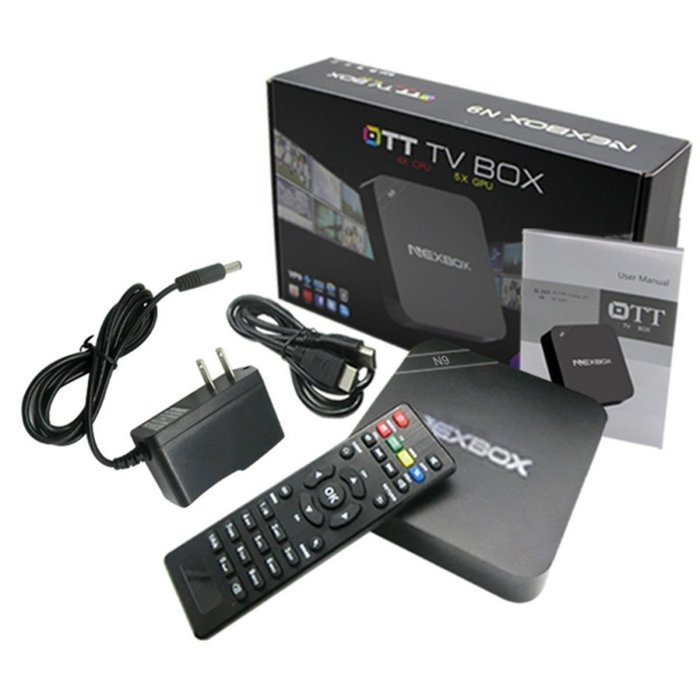 ESHOWEE RK3329 Quad Core 4K NEXBOX N9 Android 4.4 Kodi Support Wifi Smart TV Box US Plug N6