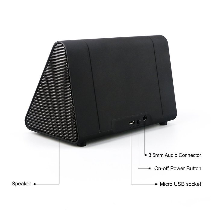 Winhi Portable Wireless Speaker Induction Speaker Magic Near Field Touch Amplifier with Stand for iPhone, HTC,... N5