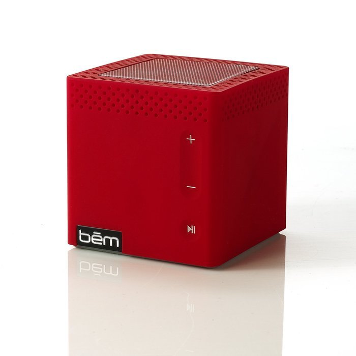 Bem HL2022C Bluetooth Mobile Speaker for Smartphones - Retail Packaging - Red