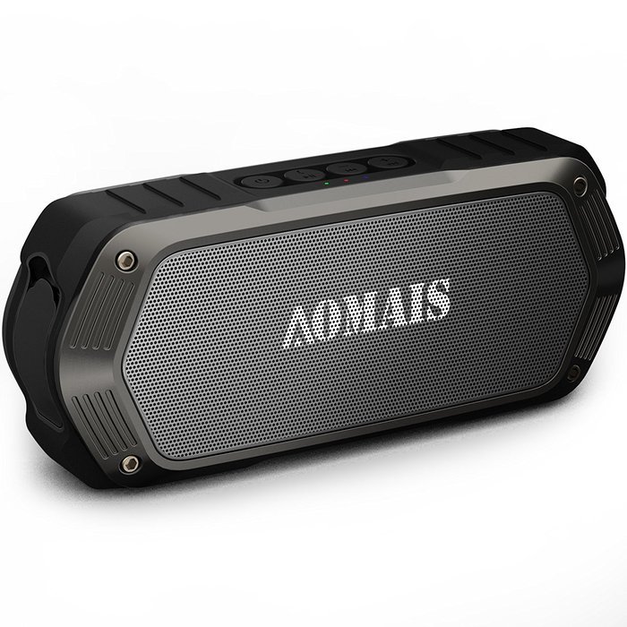 AOMAIS Wireless Portable Bluetooth Speakers,10W Dual drivers Stereo Sound with Enhanced bass ,Waterproof IPX7...
