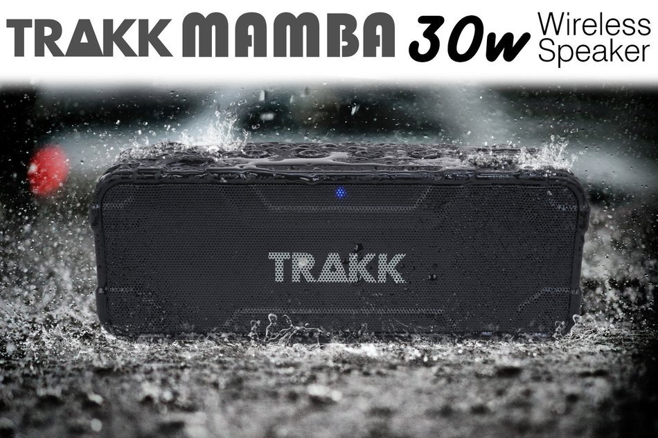 TRAKK MAMBA New Model 30W of Power Portable Wireless Waterproof Rugged Shockproof Bluetooth Speaker with Built... N4