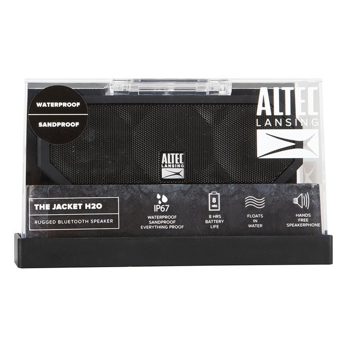 Altec Lansing iMW457 Jacket H2O Bluetooth Wireless Speaker, Black N15