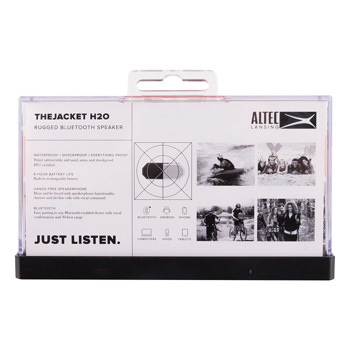 Altec Lansing iMW457 Jacket H2O Bluetooth Wireless Speaker, Black N29