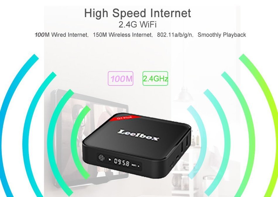Leelbox Q1 Plus Kodi 16.0 Amlogic S905 Quad-Core Cortex-A53 64bit Android 5.1 TV Box with 1GB DDR3 RAM 8GB emmc... N8