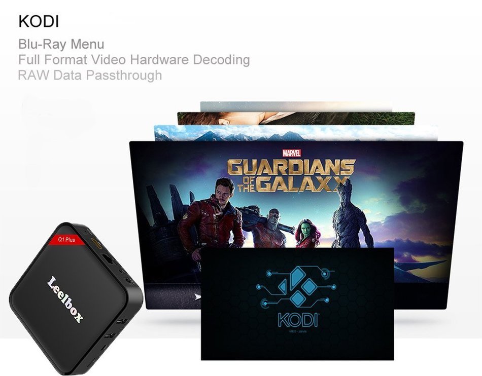 Leelbox Q1 Plus Kodi 16.0 Amlogic S905 Quad-Core Cortex-A53 64bit Android 5.1 TV Box with 1GB DDR3 RAM 8GB emmc... N9