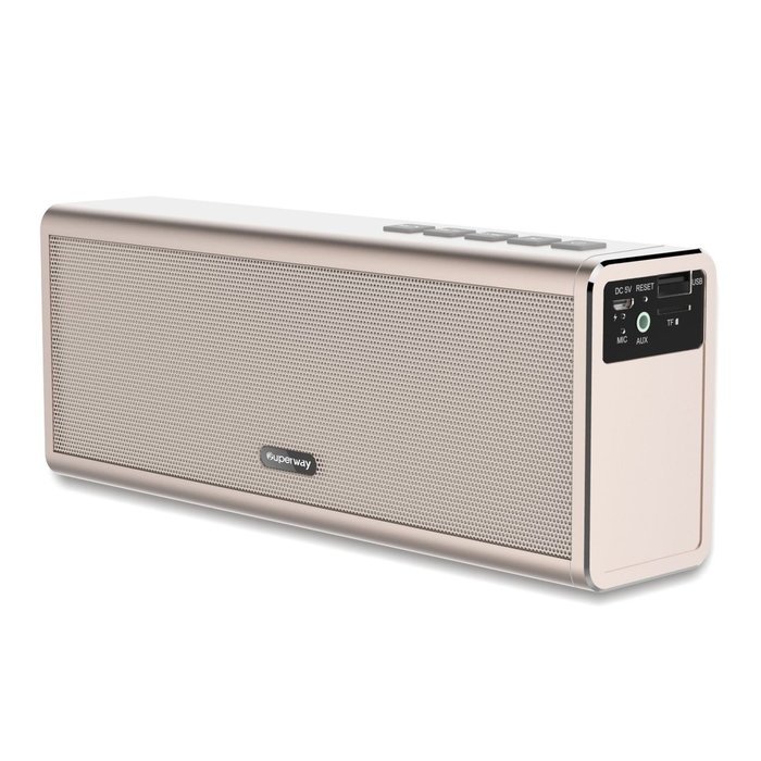 Superway Portable Wireless Bluetooth Speaker, 20W Powerful Sound with Enhanced Bass, 4000mah Battery, and Built-in...