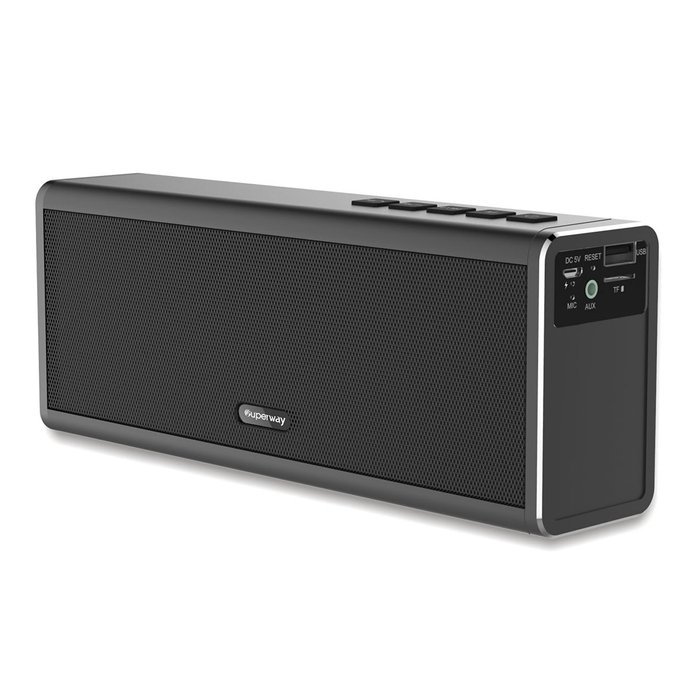 Superway Portable Wireless Bluetooth Speaker, 20W Powerful Sound with Enhanced Bass, 4000mah Battery, and Built-in... N8