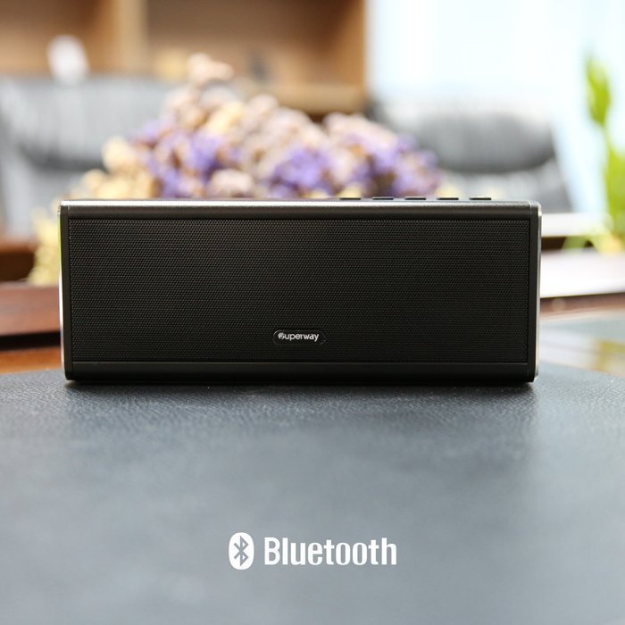 Superway Portable Wireless Bluetooth Speaker, 20W Powerful Sound with Enhanced Bass, 4000mah Battery, and Built-in... N13