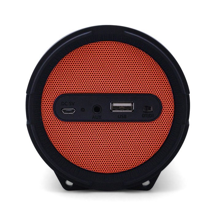 Tyler Portable Wireless Bluetooth Speaker TWS402-RD, Indoor/Outdoor 2.1 Hi-Fi Stereo Cylinder Loud Speaker, with... N2