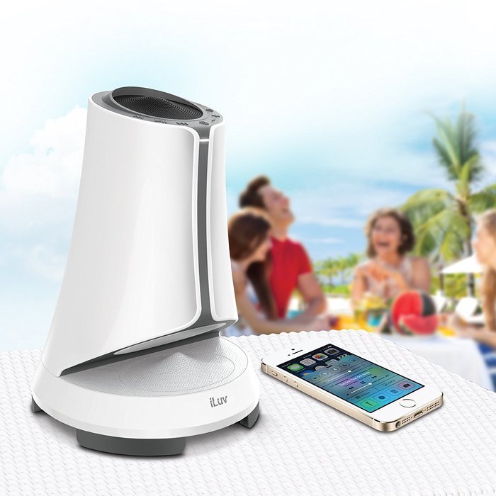 SyrenPro by iLuv - Wireless Weather-Resistant Outdoor Bluetooth Speaker for Picnics, BBQ's, Pool Parties, Camping... N6