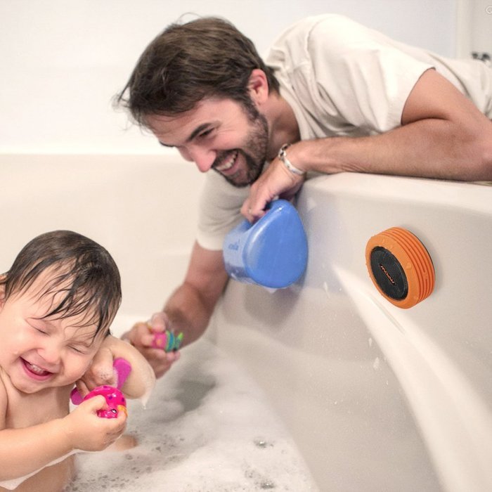 Mpow Buckler Wireless Waterproof Shower Speaker Bluetooth with Built-in Speakerphone for Shower or Outdoor Activities N15