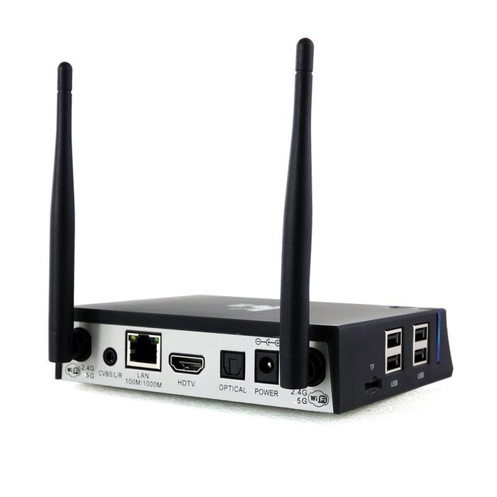 Mediawave KII Smart TV BOX with Remote Controller Android 5.1 Amlogic S812 Quad Core 2GHz RAM 2GB Flash 8GB N2