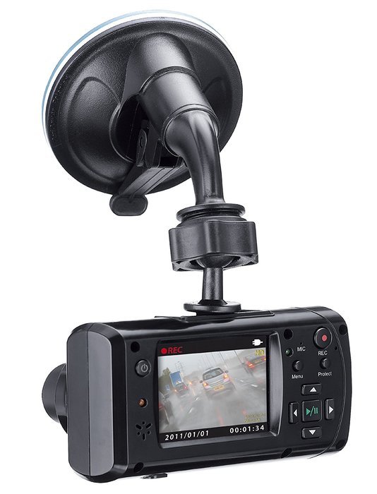 Genius DVR-HD550 DashCam Vehicle Recorder with 105 Degree Angle HD Video Recording