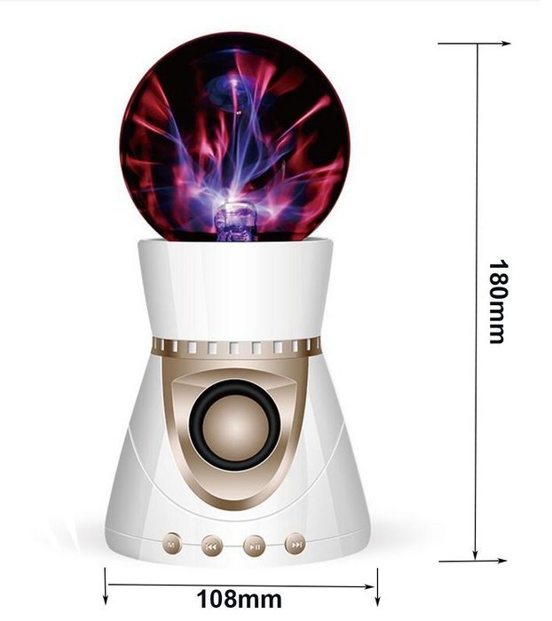 Electrostatic Plasma Ball Bluetooth Speaker GerTong Magic Light Touch Wireless 3D Stereo Subwoofer Creativity... N2