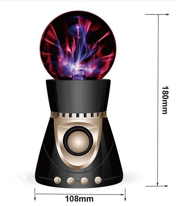 Electrostatic Plasma Ball Bluetooth Speaker GerTong Magic Light Touch Wireless 3D Stereo Subwoofer Creativity... N8