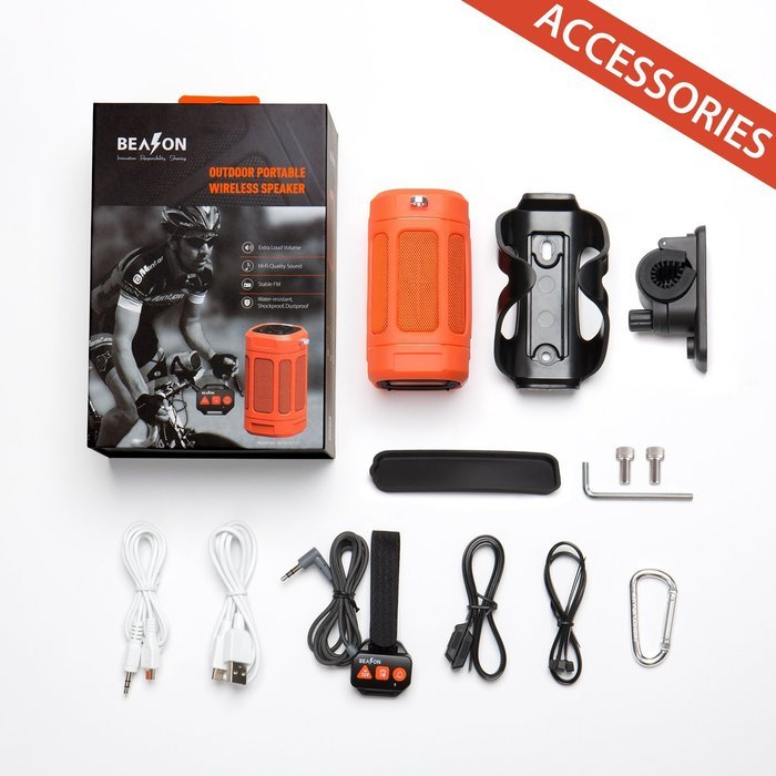 BEASON IPX4 Waterproof Portable Bluetooth 4.0 Speaker with Deep Bass N7