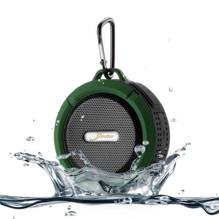 Elivebuy&reg; 5 Watt Driver Portable Waterproof Bluetooth 3.0 Speaker Rugged Wireless For Outdoor/Shower with Built-in...
