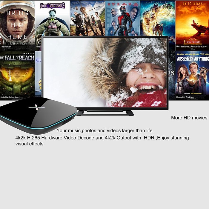 KOLOF Amlogic S912 X Player OTT Smart TV Box 2G 16G Android 6.0 KODI 17.0 Octa Core N7
