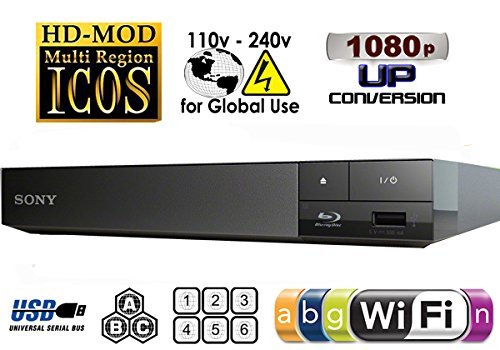 SONY BDP-S3200 Wi-Fi Upgraded Multi Region Zone Free Blu Ray DVD Player - PAL/NTSC - Wi-Fi - 1 USB, 1 HDMI, 1... N2