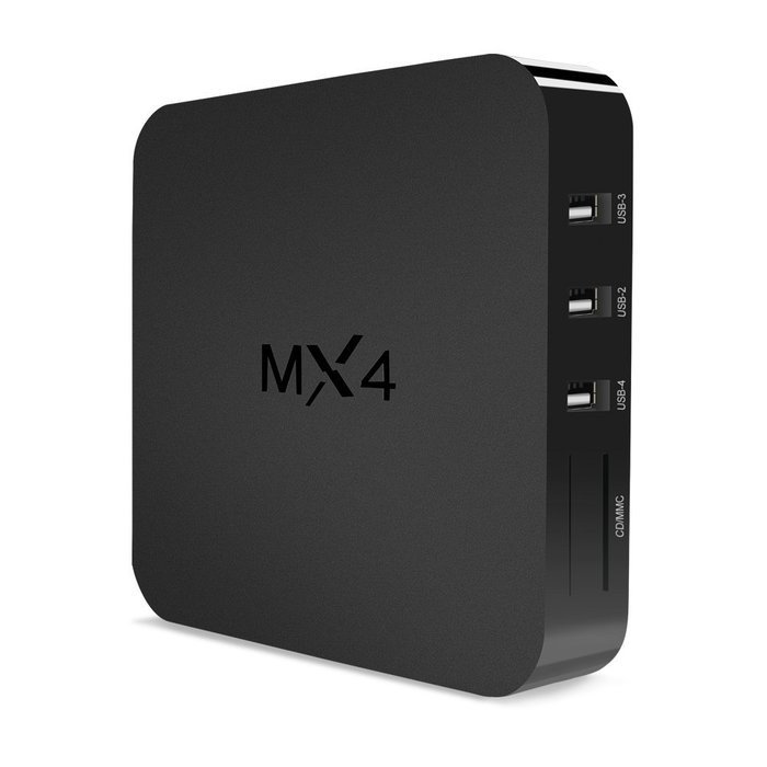 YUNTAB MX4 Android 4K TV BOX RK3229 Quad Core CPU 1G/8G WIFI HDMI With Xbmc Kodi H.265 Video DLAN Miracast Video... N8
