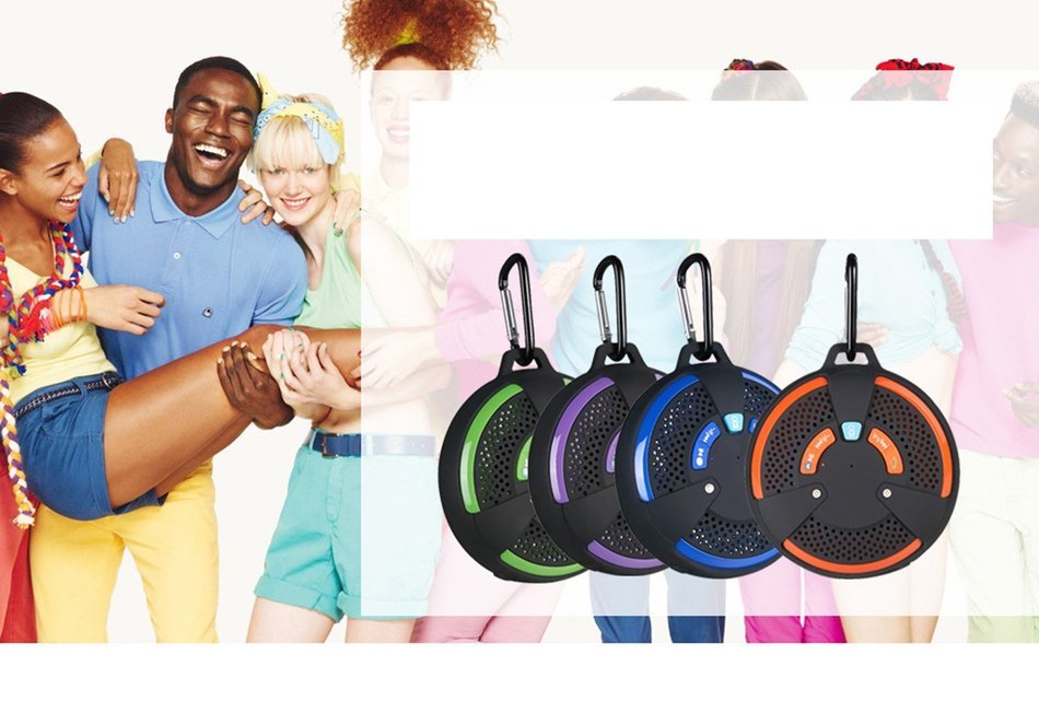 PowerLead 5W Portable Bluetooth Speaker with SD Card and AUX-In Function, Handsfree Speakerphone with Built-in... N23