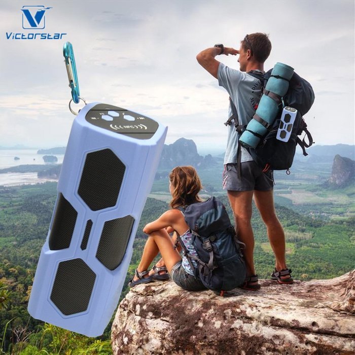 VICTORSTAR@ Waterproof Sport Speaker /Bluetooth CSR 4.0 with NFC /3600mah Rechargeable Battery 12 Playing Hours... N12