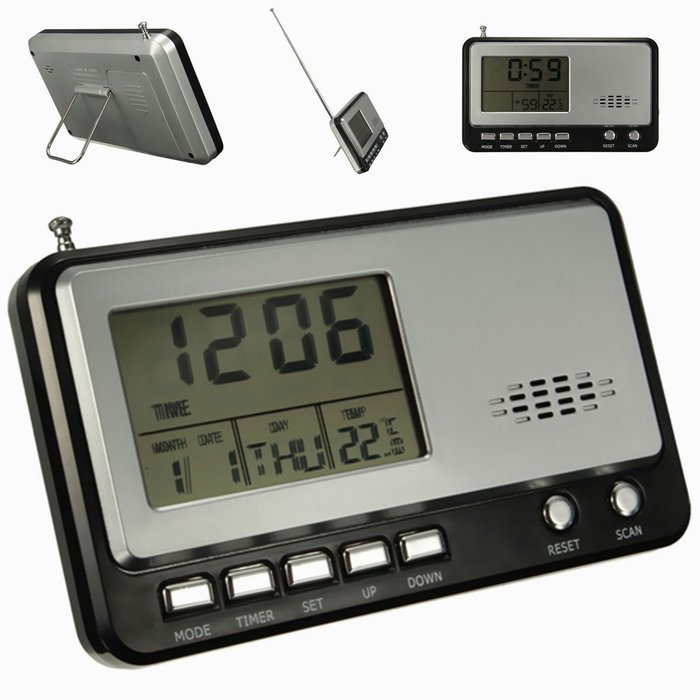 BephaMart XM-810 LCD Digital Calendar Clock Portable FM Radio Alarm Temperature Measurement Timer