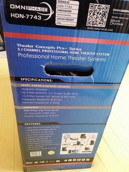 Omniphase Professional Home Theater System N3