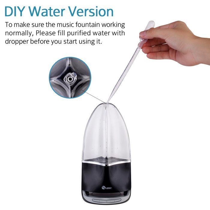 Svance Dancing Water Speaker Portable Wireless Bluetooth Speaker Powerful Stereo Sound and LED Light Show Music... N3